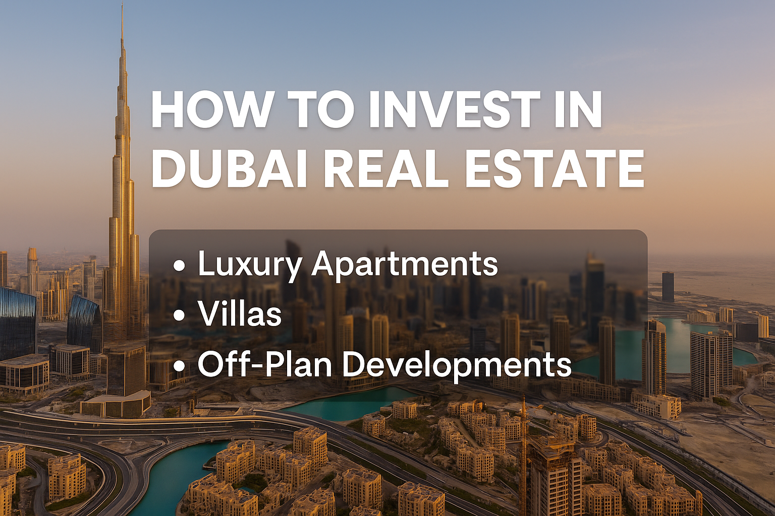 How To Invest In Dubai Real Estate in 2025