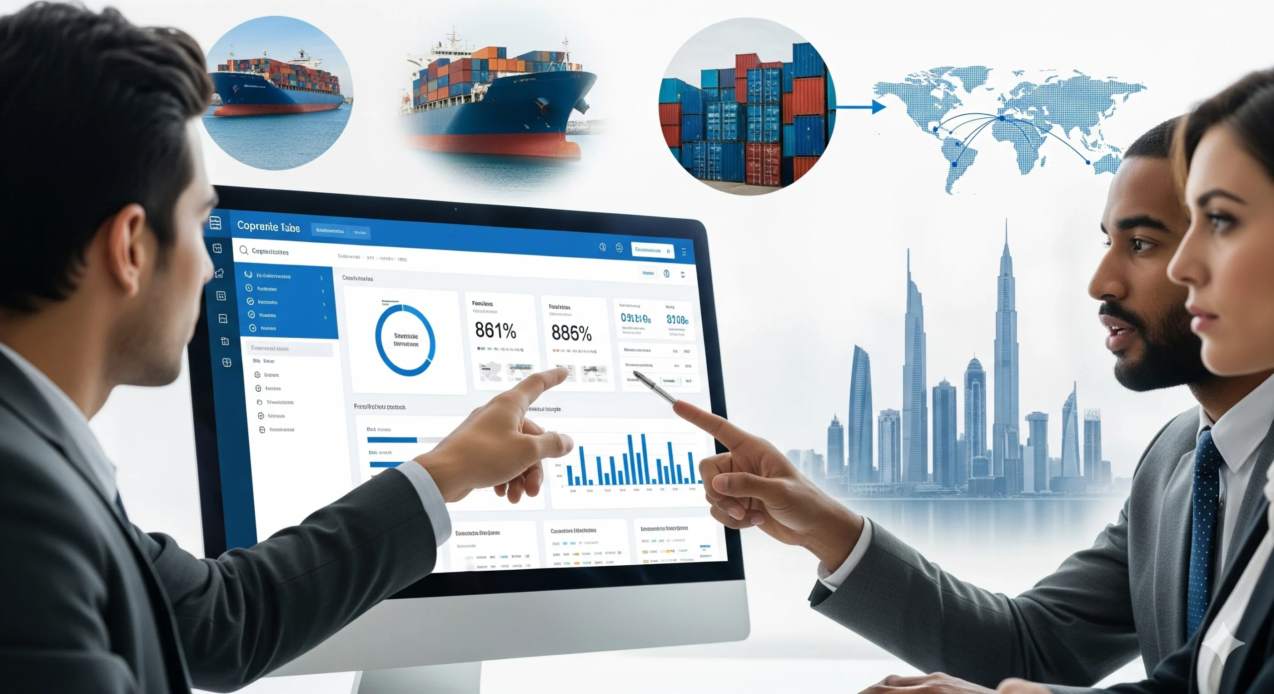 Dubai Trade Login Portal interface for importers and exporters in Dubai