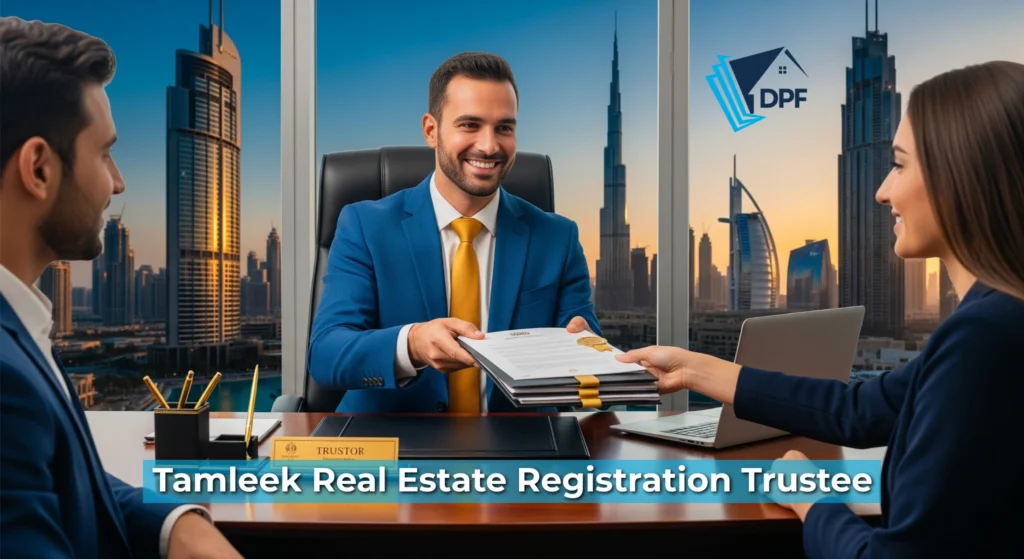 Tamleek Real Estate Registration Trustee assisting clients with secure property registration and ownership transfer in Dubai
