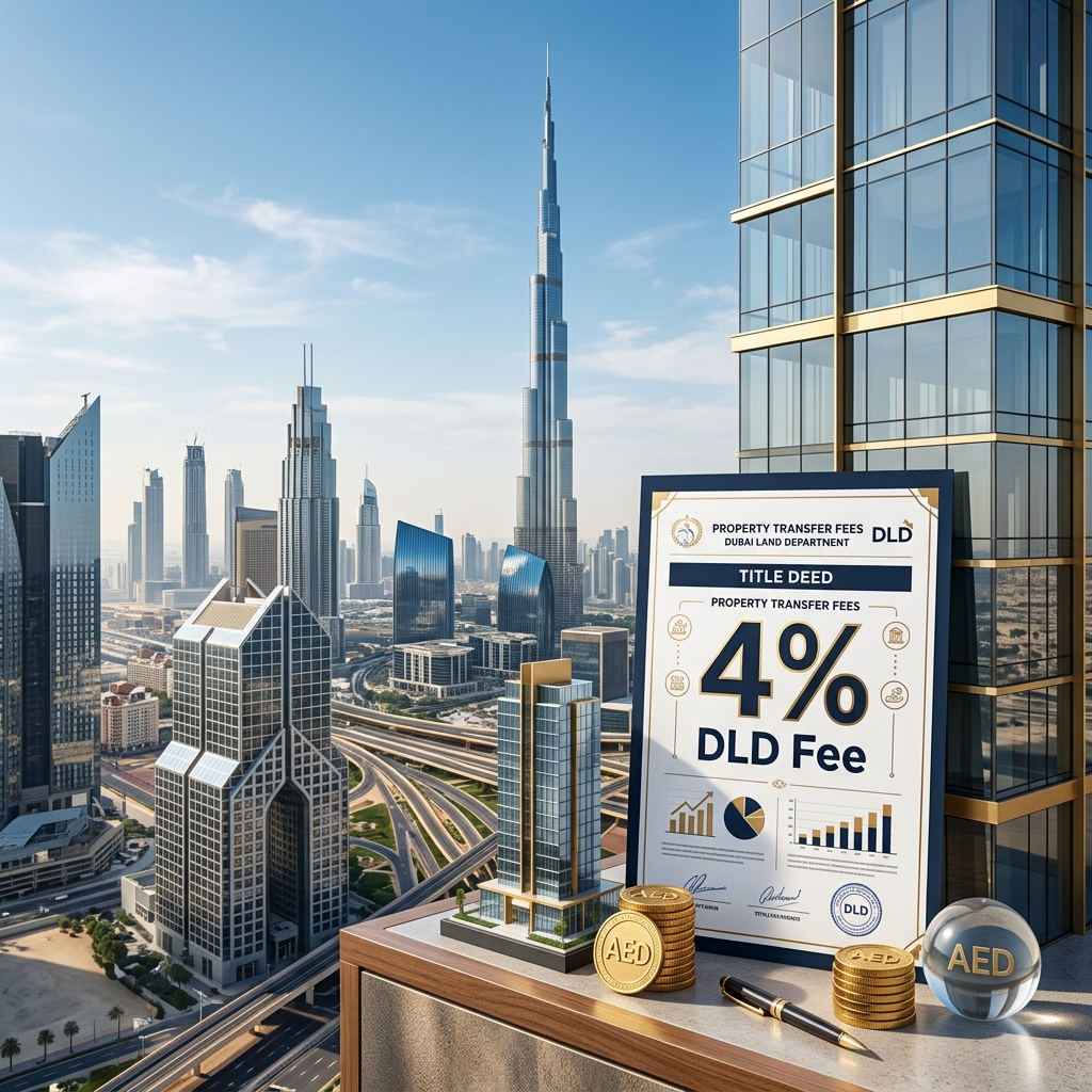 DLD fees Dubai property transfer charges 2026 breakdown